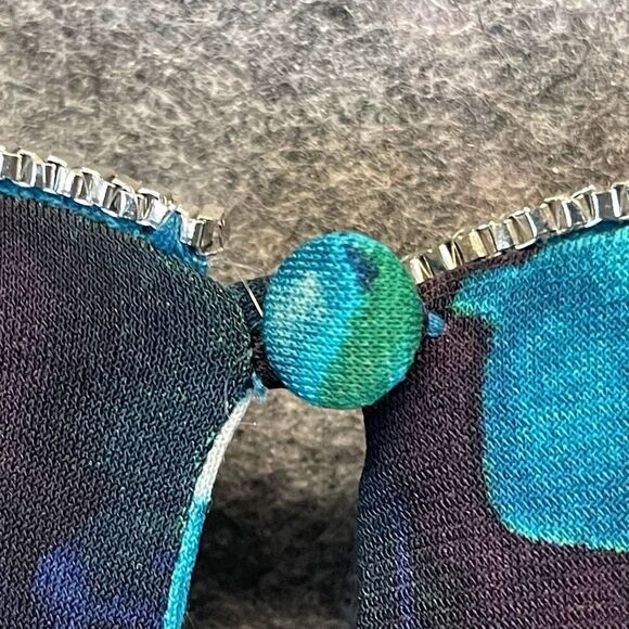 NWT WORTHINGTON Tank Top Women's 1X Blue Green Floral Sleeveless Pleated Keyhole - Picture 13 of 14